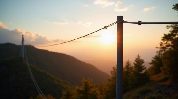 Câble inox tendu : la solution qui sécurise sans masquer le paysage
