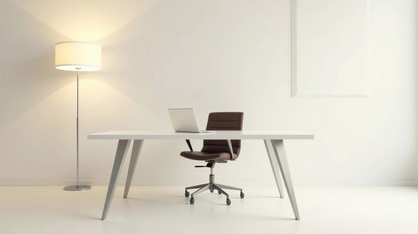 Créer un espace de travail inspirant avec un bureau blanc professionnel